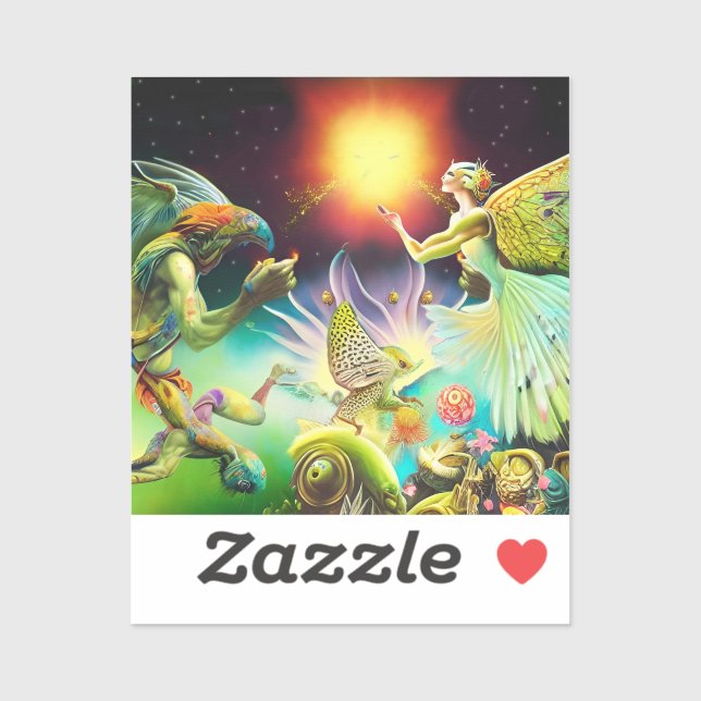 A Time of Recompense Oil Painting Sticker (Sheet)