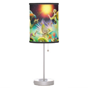 A Time of Recompense Oil Painting Table Lamp