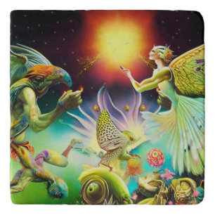 A Time of Recompense Oil Painting Trivet