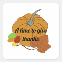 A time to give thanks pumpkin and leaf