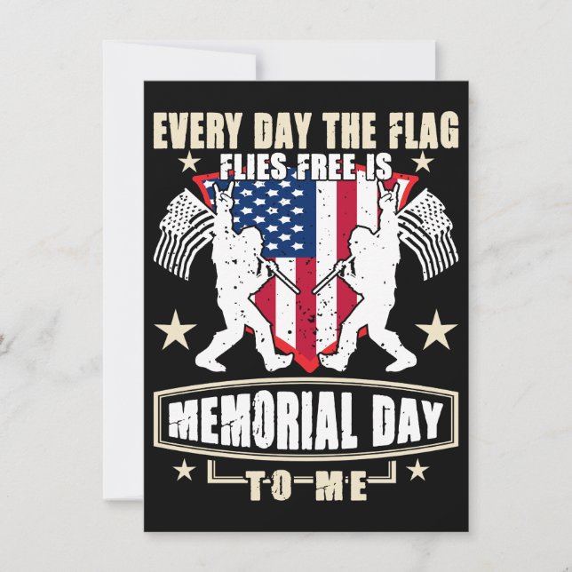 A Time To Honor America Heroes Invitation (Front)