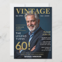 A Timeless Classic Vintage 60th Birthday Magazine