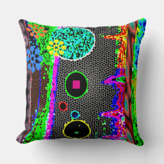 A Timeless Fusion of Color & Mystery  Throw Pillow
