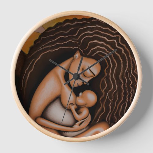 A Timeless Treasure A Mothers Love Captured  Clock