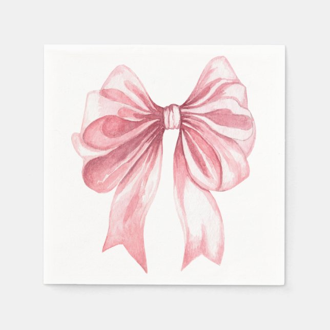A Tini Baby Girl Bow Napkin (Front)