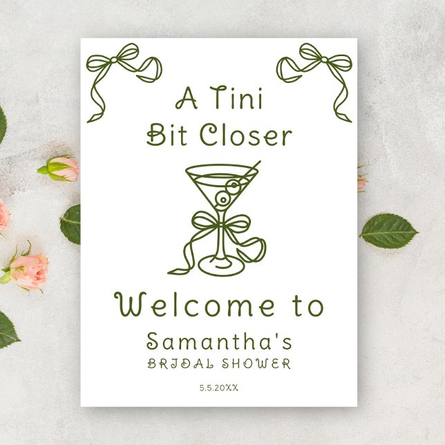 A Tini Bit Closer Bridal Shower Welcome Poster (Creator Uploaded)