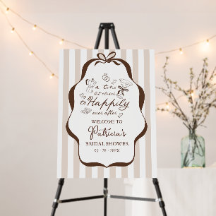 A Tini Bit Closer Cocktail Bridal Shower Welcome Foam Board