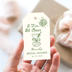 A Tini Bit Closer Drawn Bridal Shower Gift Tags