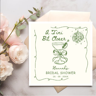 A Tini Bit Closer Drawn Bridal Shower Napkins