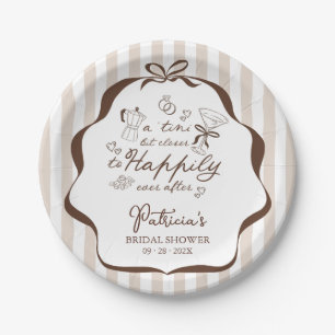 A Tini Bit Closer Espresso Martini Bridal Shower Paper Plates
