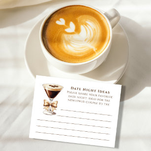 A Tini Bit Espresso Martini Bridal Shower Enclosure Card