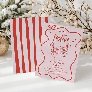 A Tini Bit Festive' Fun Doodle Christmas Party Invitation