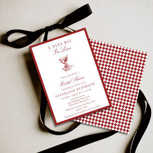 A Tini Bit In Love Old Money Martini Bridal Shower Invitation