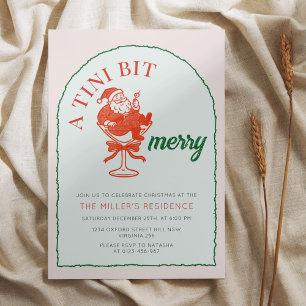 A Tini Bit Merry Christmas Cocktail Party Invitation