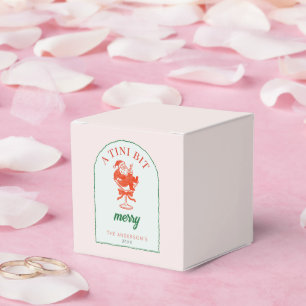 A Tini Bit Merry Christmas Santa Claus Favor Boxes