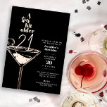 A Tini Bit Older 21st Birthday Martini Party Foil Invitation<br><div class="desc">Celebrate in style with our A Tini Bit Older 21st Birthday Party Foil Invitation! This eye-catching invite features a chic Martini with shimmering foil accents, perfect for setting the tone for a sophisticated yet fun birthday bash. Whether you're toasting to a milestone or just another fabulous year, this invitation will...</div>