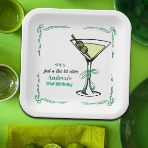 A Tini Bit Older 21st Birthday Party Paper Plates