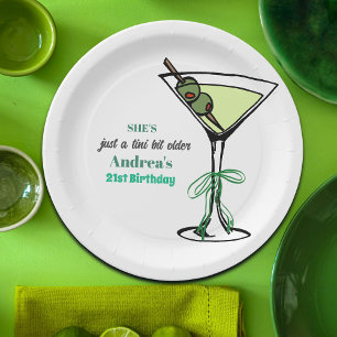 A Tini Bit Older 21st Birthday Party Paper Plates