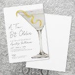 A Tini Bit Older Adult Birthday Party Invitation<br><div class="desc">Raise a glass to turning 21—or any milestone—with this chic martini-themed party invitation. Up top, the phrase “A Tini Bit Older” is written in stylish handwritten script, adding a fun twist to the modern design. A watercolor martini glass with a lemon twist sits on the right side, giving the layout...</div>