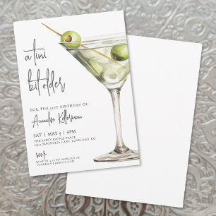 A Tini Bit Older Adult Birthday Party Invitation