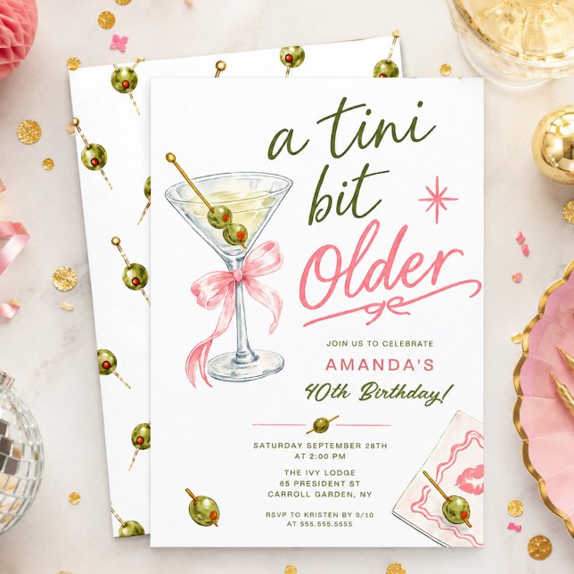 A Tini Bit Older Birthday Invitation (Creator Uploaded)
