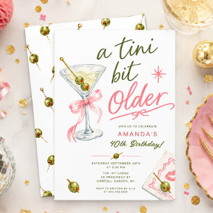 A Tini Bit Older Birthday Invitation