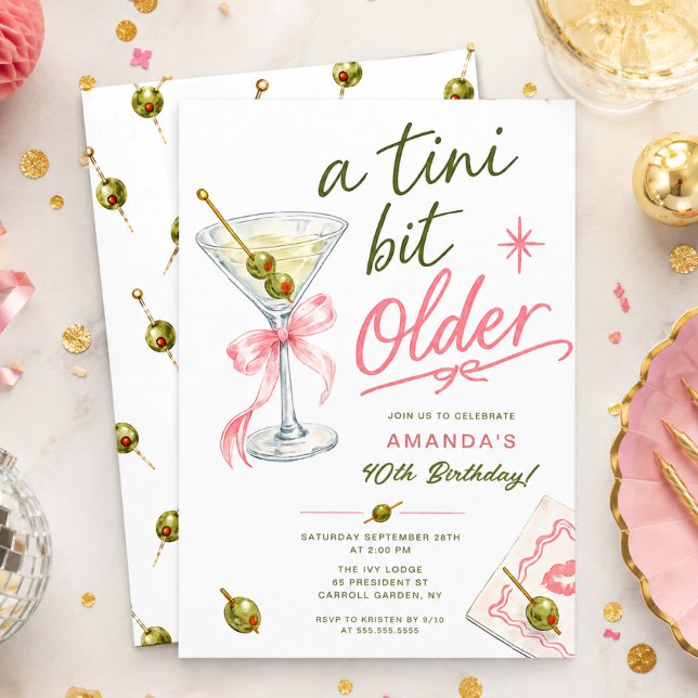 A Tini Bit Older Birthday Invitation (Creator Uploaded)