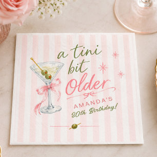 A Tini Bit Older Birthday Napkin
