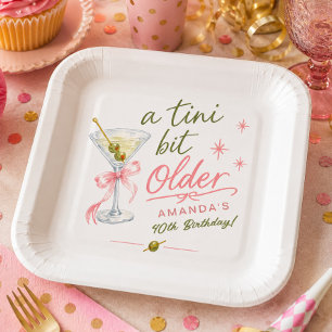 A Tini Bit Older Birthday Paper Plate