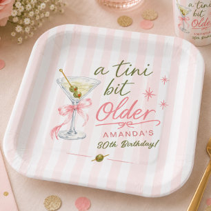 A Tini Bit Older Birthday Paper Plate