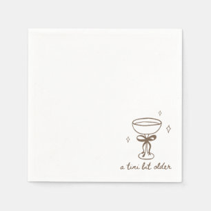 A Tini Bit Older Birthday Party Cocktail Napkins