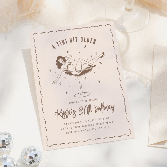 A Tini Bit Older Birthday Party Invitation (Creator Uploaded)