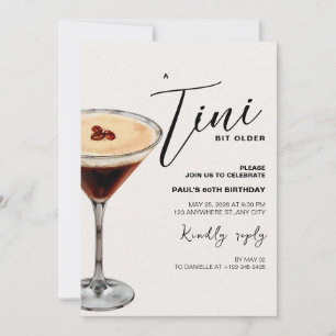 A Tini Bit Older Birthday Party Invite