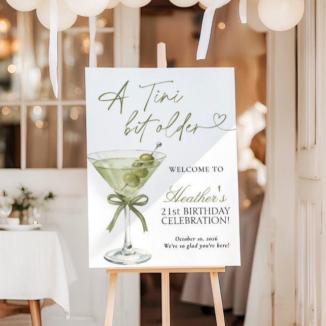 A Tini Bit Older Birthday Party Welcome Sign (Creator Uploaded)