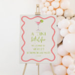 A Tini Bit Older Birthday Party Welcome Sign<br><div class="desc">This is a A Tini Bit Older Pink Cosmo Martini Birthday Party Welcome Sign!</div>