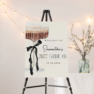 A tini bit older Birthday Party Welcome Sign Marti