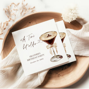 A Tini Bit Older Birthday Party Welcome Sign Napkins