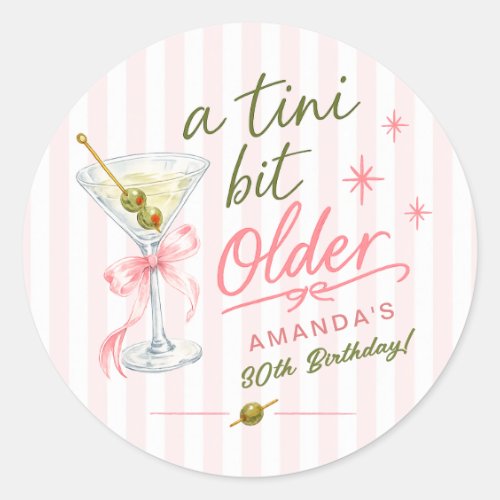 A Tini Bit Older Birthday Sticker