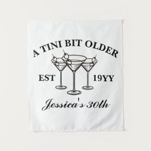 A Tini Bit Older Black Custom Birthday Party  Tapestry