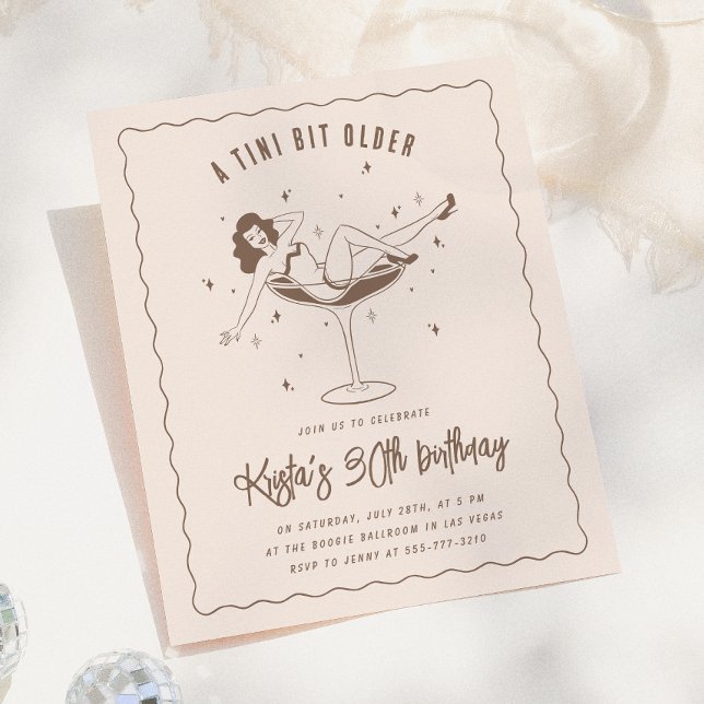 A Tini Bit Older Budget Birthday Party Invitation (Creator Uploaded)