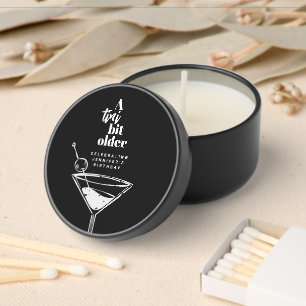A Tini Bit Older Chic Martini Birthday Party Mini Candle Favors