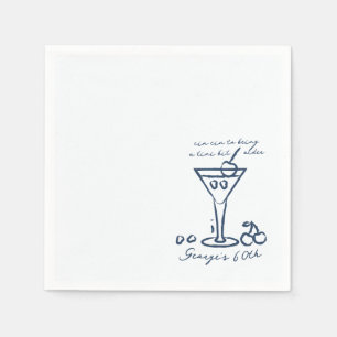 A Tini Bit Older Cocktail birthday Napkins