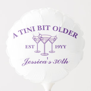 A Tini Bit Older Custom Purple Birthday Party  Balloon