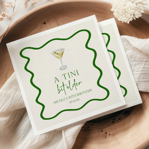 A Tini Bit Older Dirty Martini Birthday Party Napkins