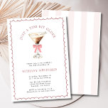 A Tini Bit Older Espresso Martini 30th Birthday Invitation<br><div class="desc">A Tini Bit Older Espresso Martini Cocktail 30th Birthday Party Invitation... Our feminine 30th birthday party invitation features a watercolor illustration of an Espresso Martini cocktail adorned with a cute pink bow above your custom invitation text in classic serif typography. The heading on front of the card reads: "Just a...</div>