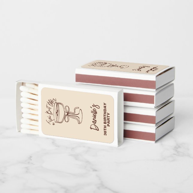 A Tini Bit Older Espresso Martini 30th Birthday Matchboxes (Stacked)