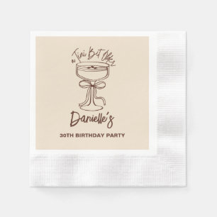 A Tini Bit Older Espresso Martini 30th Birthday Napkins