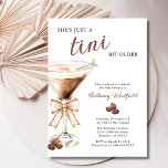 A Tini Bit Older Espresso Martini 40th Birthday Invitation<br><div class="desc">A Tini Bit Older Espresso Martini Cocktail 40th Birthday Party Invitation... Our feminine 40th birthday party invitation features a watercolor illustration of an Espresso Martini cocktail adorned with a cute bow bordering your custom invitation text in classic serif and elegant script typography. The heading on front of the card reads:...</div>