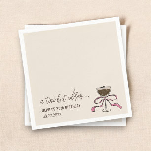 A Tini Bit Older Espresso Martini Birthday Napkins