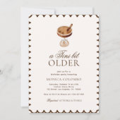 A Tini Bit Older Espresso Martini Birthday Party Invitation Zazzle